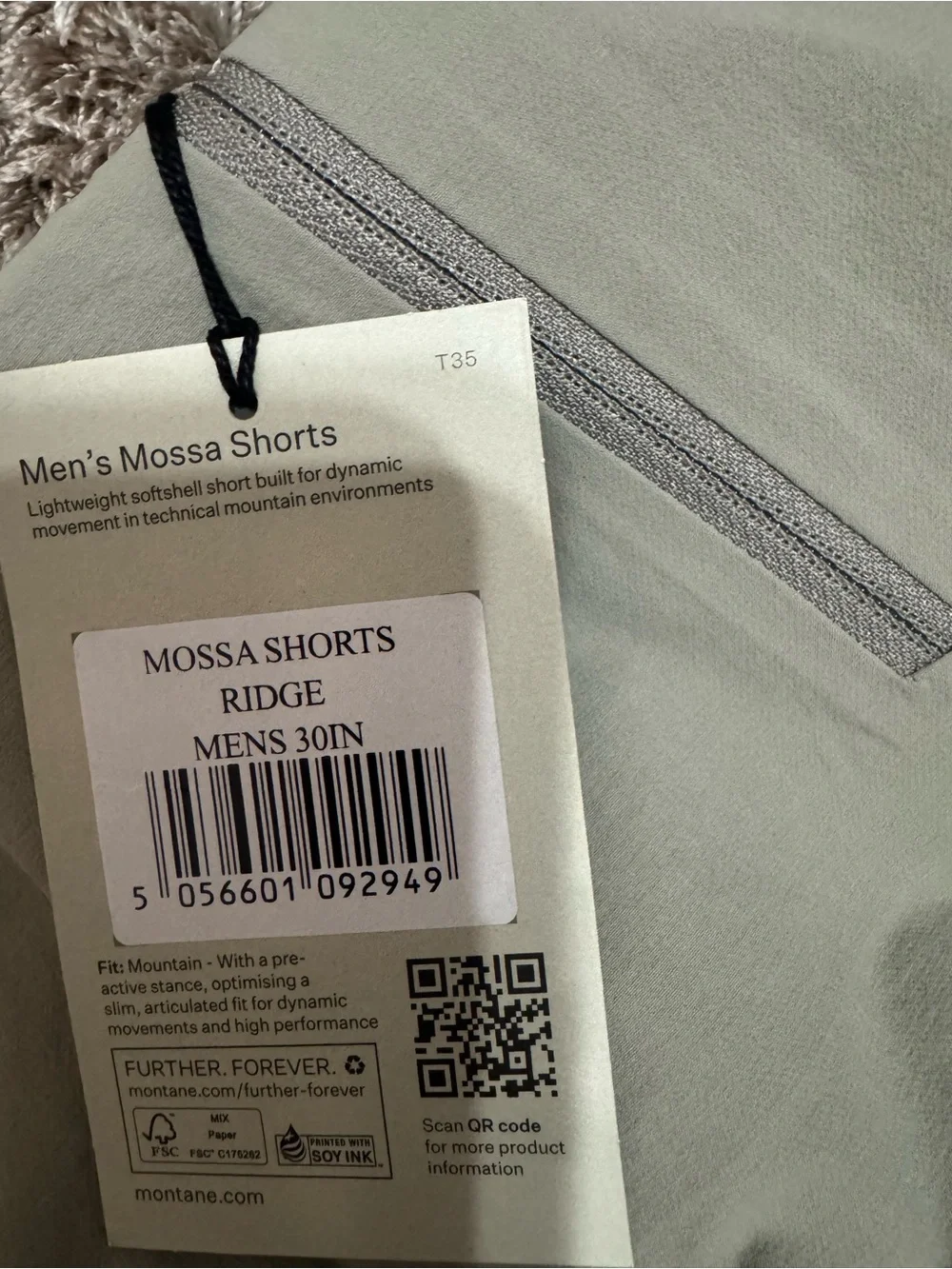 Montane Montane Men's Mossa Softshell Shorts